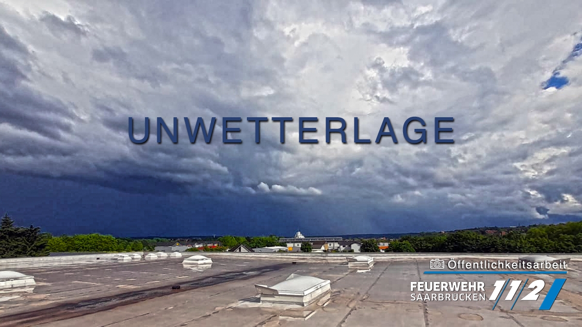 Unwetterlage – Starkregen / TEL OST