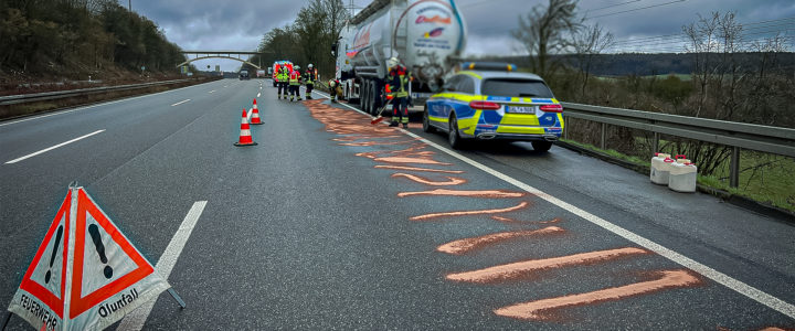 TH – Auslaufender Treibstoff an LKW