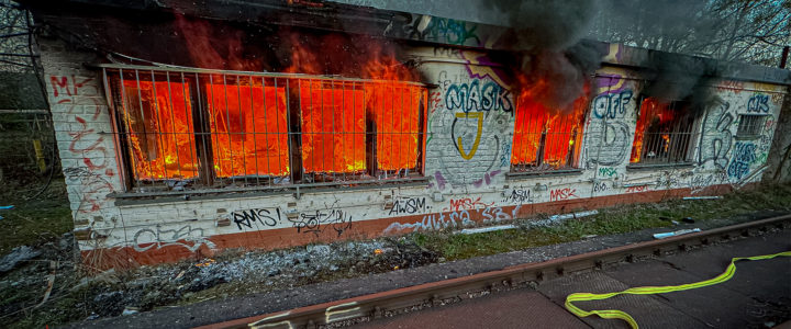 B3 – Brand ehemalige Bahngebäude