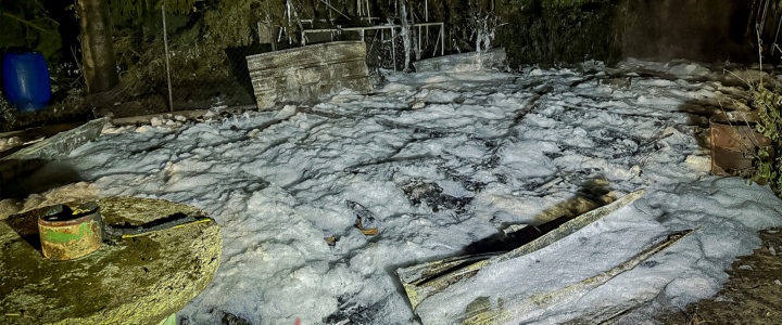 B2 – Gartenhausbrand